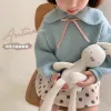 Girls' sweaters 2021 autumn and winter new style children's clothing, baby's stylish loose long-sleeved top, children's knitted sweater wholesale details Picture